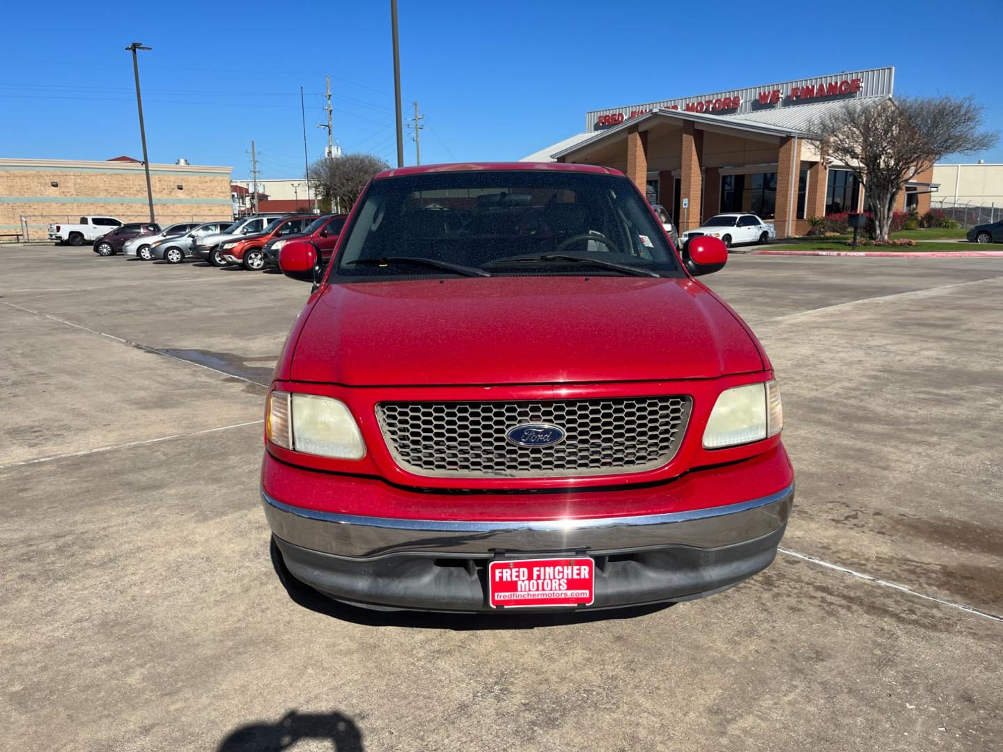 2003 red /TAN Ford F-150 XL SuperCab Flareside 2WD (1FTRX07213K) with an 4.2L V6 OHV 12V engine, Automatic transmission, located at 14700 Tomball Parkway 249, Houston, TX, 77086, (281) 444-2200, 29.928619, -95.504074 - Photo#1